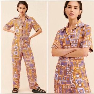 Free People x Antik Batik Honoka Printed Jumpsuit